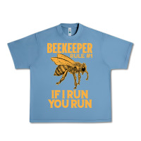 Pebble Blue bee beekeeper if i run you run bumble bee humour 449 hive beekeeping Urban Heavy Tee - Craftify