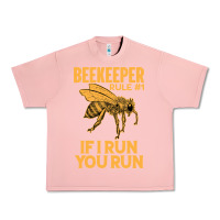 Salmon bee beekeeper if i run you run bumble bee humour 449 hive beekeeping Urban Heavy Tee - Craftify