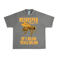 Tornado bee beekeeper if i run you run bumble bee humour 449 hive beekeeping Urban Heavy Tee - Craftify