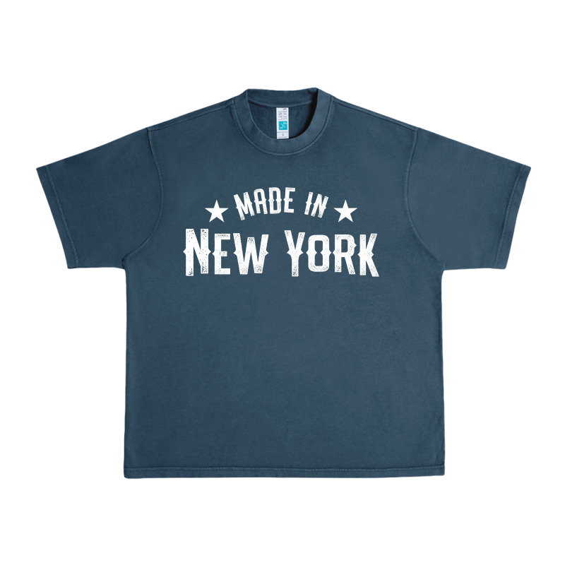 Made In New York Ny City Nyc New Yorker My Home State Pride Premium T- Urban Heavy Tee by Craftify | Teevron