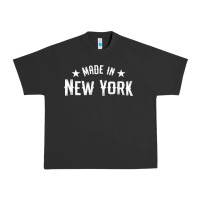 Pigment Black Made In New York NY City NYC New Yorker My Home State Pride Premium T- Urban Heavy Tee - Craftify