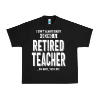 Black Retired Teacher Urban Heavy Tee - Craftify