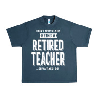 Midnight Navy Retired Teacher Urban Heavy Tee - Craftify