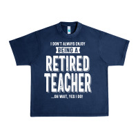 Navy Retired Teacher Urban Heavy Tee - Craftify