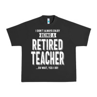 Pigment Black Retired Teacher Urban Heavy Tee - Craftify