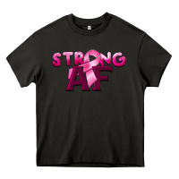 Asphalt strong af breast cancer Heavy Core Tee - BarkalooDesign