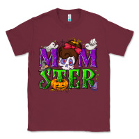 Burgundy Momster Halloween Classic Tee - NancyCooperArtShop