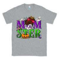 Heather Grey Momster Halloween Classic Tee - NancyCooperArtShop