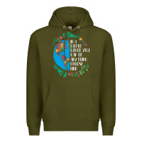 Army Green Autism Awareness Kindness Puzzle Earth Premium Hoodie - CowhideDigitalArt