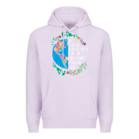 Lilac Autism Awareness Kindness Puzzle Earth Premium Hoodie - CowhideDigitalArt