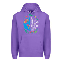 Purple Autism Awareness Kindness Puzzle Earth Premium Hoodie - CowhideDigitalArt