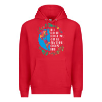 Red Autism Awareness Kindness Puzzle Earth Premium Hoodie - CowhideDigitalArt