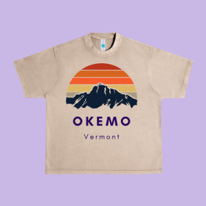 Okemo Vermont Skiing Snowboarding Hikers Gifts For Vt Travel Urban Heavy Tee Designed By Inspiradesign