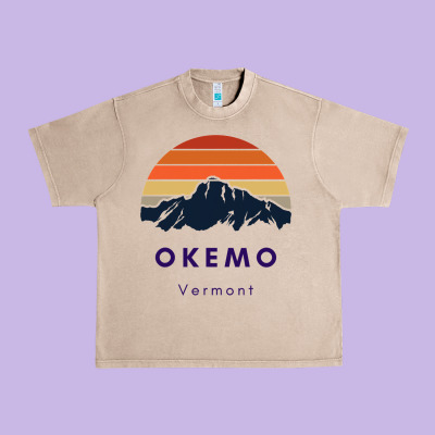 Okemo Vermont Skiing Snowboarding Hikers Gifts For Vt Travel Urban Heavy Tee Designed By Inspiradesign