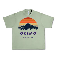 Oil Green Okemo Vermont Skiing Snowboarding Hikers Gifts for VT Travel Urban Heavy Tee - InspiraDesign