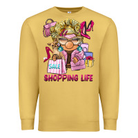 Antique Gold shopping life  gnome Premium Sweatshirt - BarkalooDesign