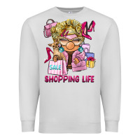 Dove Grey shopping life  gnome Premium Sweatshirt - BarkalooDesign