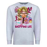 Heather Grey shopping life  gnome Premium Sweatshirt - BarkalooDesign