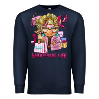Navy shopping life  gnome Premium Sweatshirt - BarkalooDesign