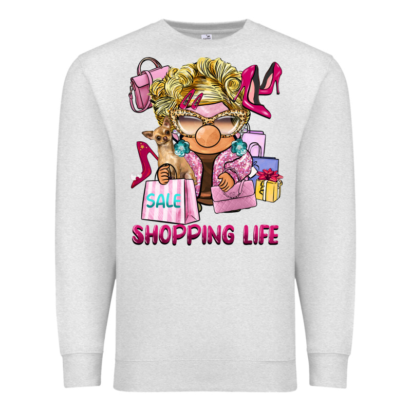 Shopping Life  Gnome Premium Sweatshirt by BarkalooDesign | Teevron