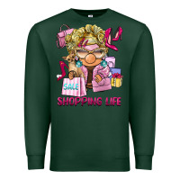 Sports Green shopping life  gnome Premium Sweatshirt - BarkalooDesign
