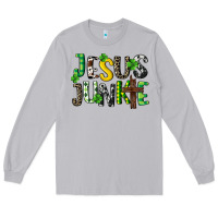 Moon Dust Jesus junkie St. Patrick's Long Sleeve Tee - CowGirlArtShop