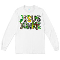 White Jesus junkie St. Patrick's Long Sleeve Tee - CowGirlArtShop