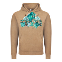Vintage Coffee ovarian cancer warrior Vintage Hoodie - CowGirlArtShop