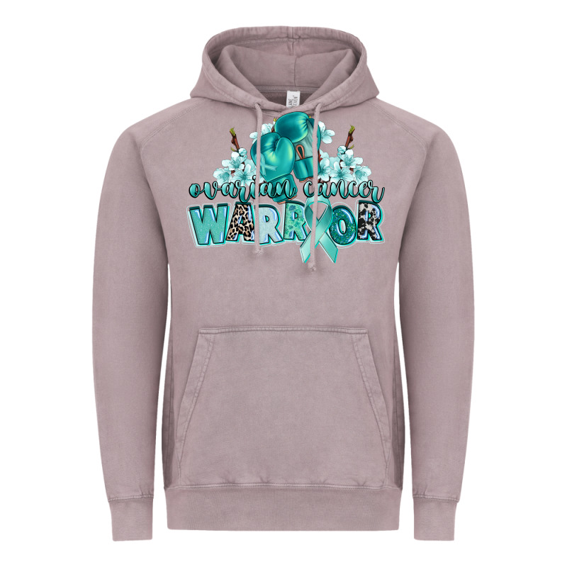 Ovarian Cancer Warrior Vintage Hoodie by CowGirlArtShop | Teevron