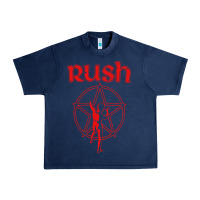 Navy vintage starman Urban Heavy Tee - InspiraDesign
