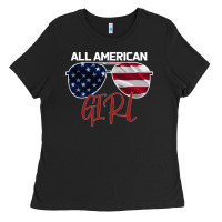 Black All American Girl Ladies Tee - Bettercallsaul