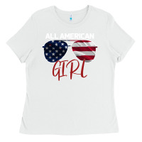 White All American Girl Ladies Tee - Bettercallsaul