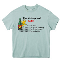 Arona the 4 stages of soju i'm rich i'm good looking t shirt Heavy Core Tee - DesignPulse