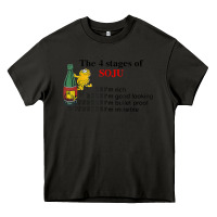 Asphalt the 4 stages of soju i'm rich i'm good looking t shirt Heavy Core Tee - DesignPulse