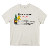 Cream the 4 stages of soju i'm rich i'm good looking t shirt Heavy Core Tee - DesignPulse