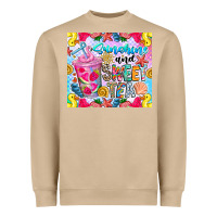 Mushroom summer vibes with sweet tea Heavyweight Sweatshirt - CowhideDigitalArt