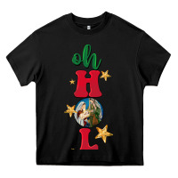 Black oh holy night Heavy Core Tee - BarkalooDesign