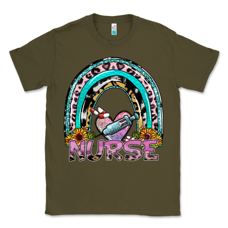Nurse Rainbow Classic Tee by SublimationCraftShop | Teevron