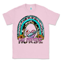 Bubblegum Pink nurse rainbow Classic Tee - SublimationCraftShop