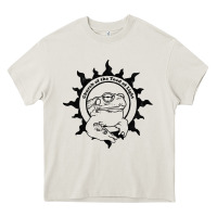 Cream Authentic Church Of The Toad Of Light Psychedlic Frog Licking (Distres Heavy Core Tee - DesignPulse
