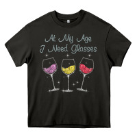At My Age I Need Glasses Heavy Core Tee | Teevron