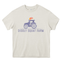 Cream diddly farm for men and women Heavy Core Tee - DesignPulse