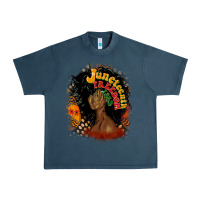 Midnight Navy juneteenth freedom 1865 Urban Heavy Tee - CowGirlArtShop