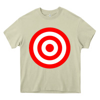 Mossy bullseye target red & white rings target Heavy Core Tee - DesignPulse