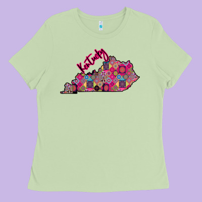 Pink Kentucky Ladies Tee Designed By Bettercallsaul