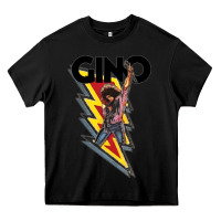 Black Gino time basketball Heavy Core Tee - DesignPulse