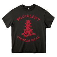 Asphalt SUCCULENT CHINESE MEAL CHINESE TAKE OUT TAKE AWAY Heavy Core Tee - DesignPulse