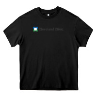 Black Cleveland clinic Heavy Core Tee - DesignPulse