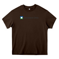 Chocolate Brown Cleveland clinic Heavy Core Tee - DesignPulse