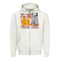 Oatmeal Heather This Might  Sound Chessy But it Think You Are Grat Zipper Hoodie - RacoonDesign